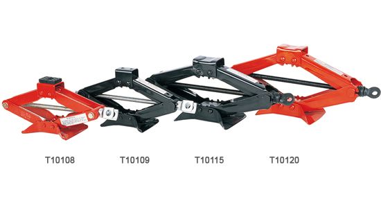 JackMaker T101 series scissor jacks T10108–T10120 – product lineup