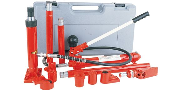 4 / 10 ton porta power hydraulic body repair kit T03004 / T03010 in blow-moulded case